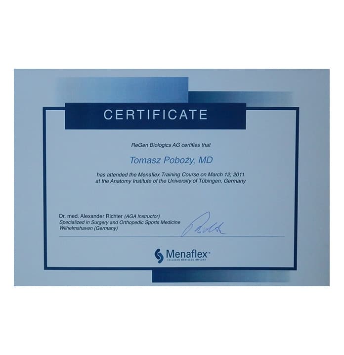 Menaflex Training Course