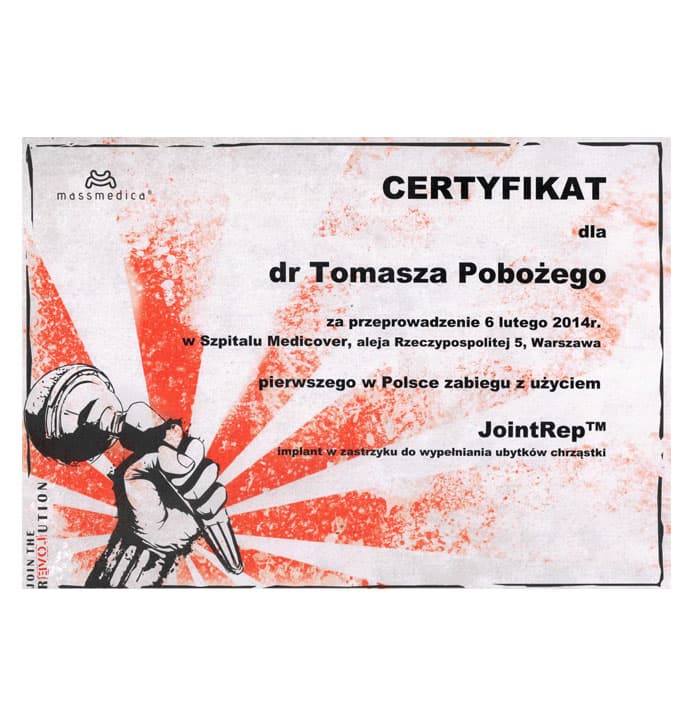 Pierwszy w Polsce zabieg z użyciem JointRep™