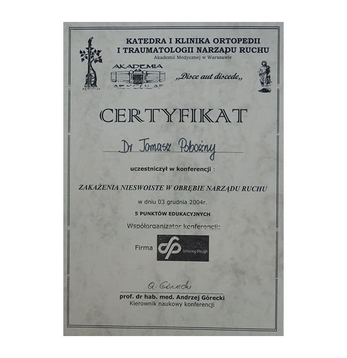 Zakażenia nieswoiste narządu ruchu